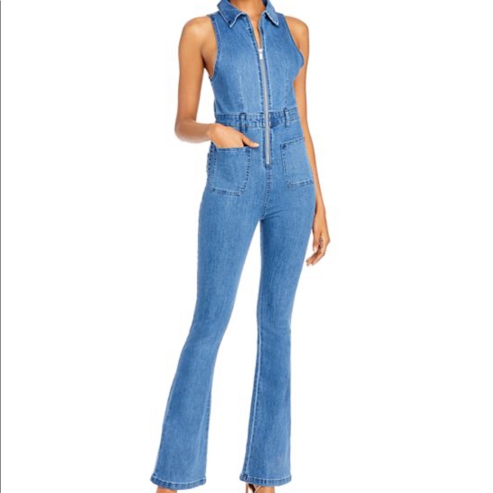 Shop weworewhat denim jumpsuit